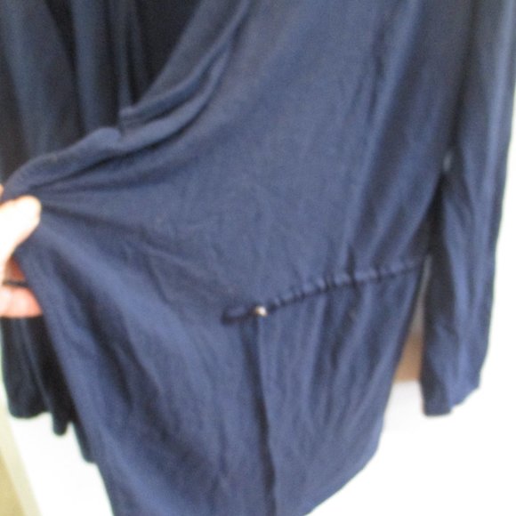 Zenergy by Chico drawstring navy cardigan m l 2 - Picture 2 of 3
